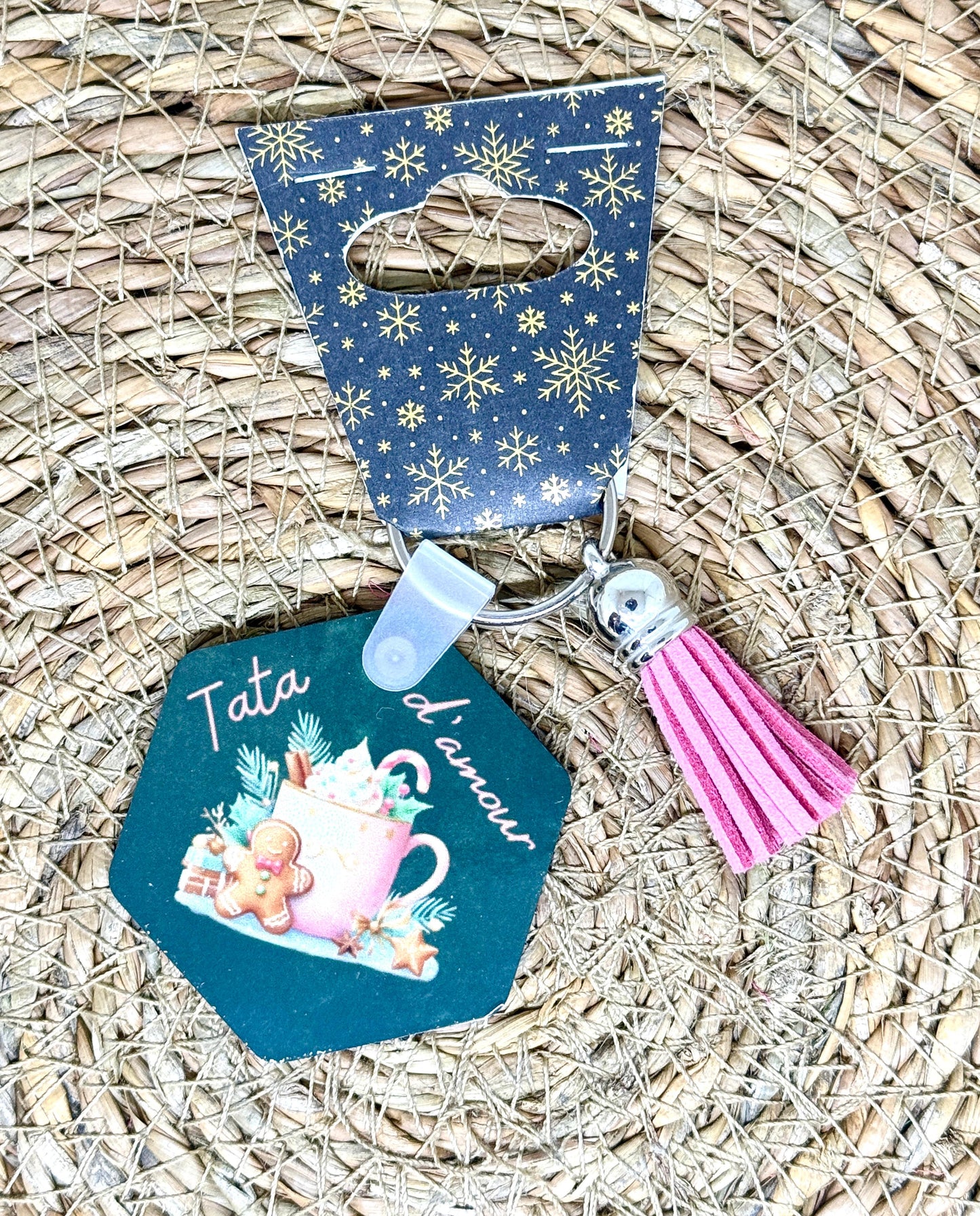 Porte-clés pompon personnalisé
