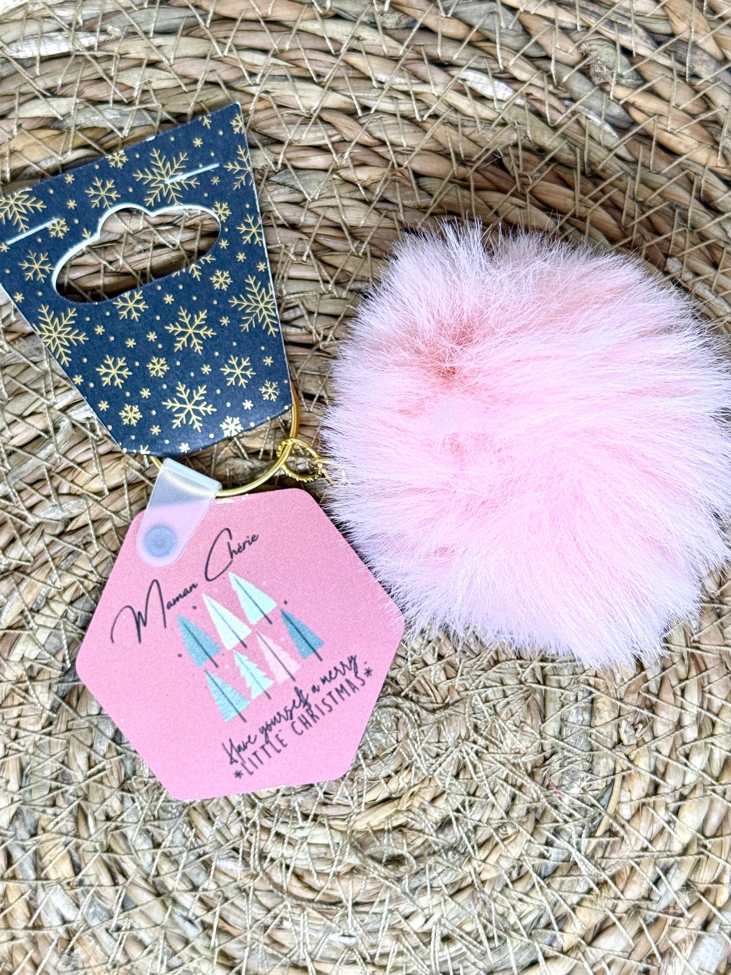 Porte-clés pompon personnalisé